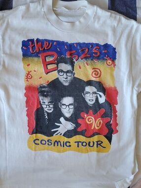 Vintage B-52's Cosmic Tour Tshirt 1990
